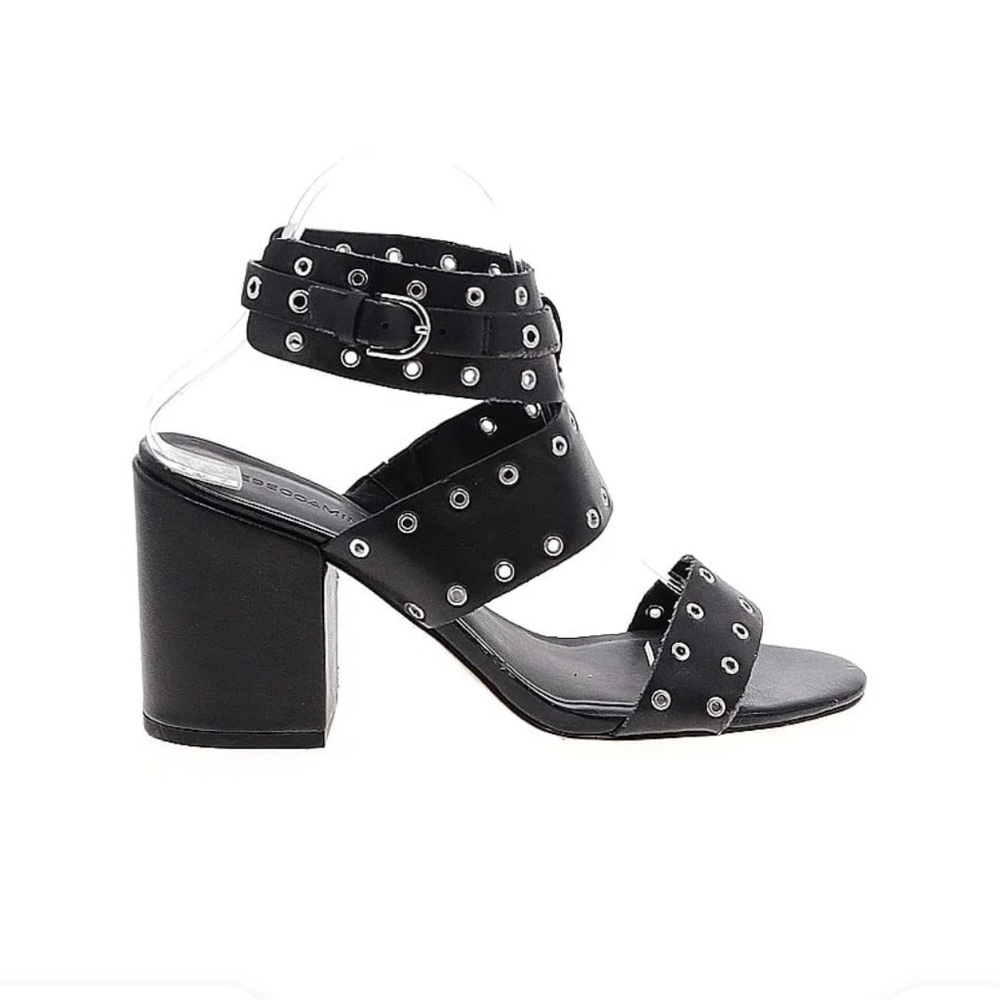 Super cute Rebecca Minkoff heels silver studded on black leather - Picture 6 of 16